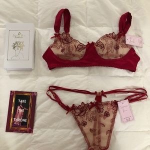 Empress Mimi Catherine M bra and XL panty set NWT